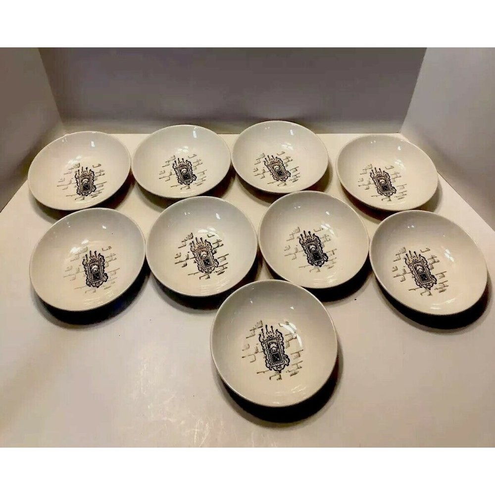 STETSON MARQUEST SMALL BOWLS DESSERT / SALAD / FRUIT - 9 -VTG USA RARE